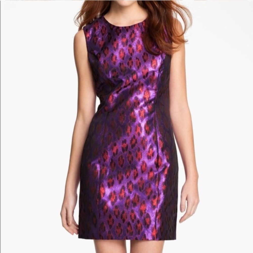 SOLD French Connection Metallic Leopard Dress nwot